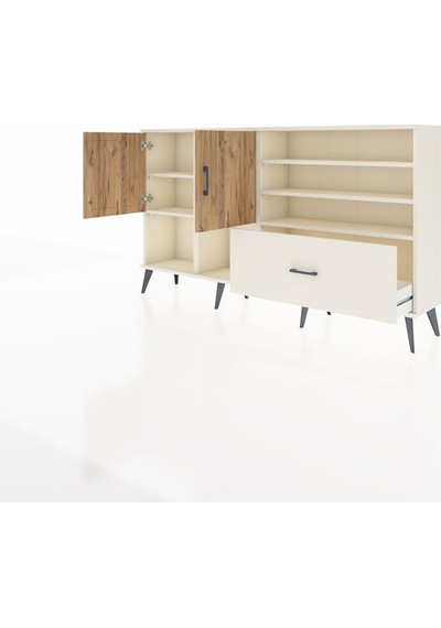 Arges Konsol 7 Raflı Tek Çekmeceli 2 Kapaklı 176x30x99 Aytaşı-çam/aytaşı Atlas Çam/aytası - Aytası Arges Konsol 7 Raflı Tek Çekmeceli 2 Kapaklı 176x30x99 Aytaşı-çam/aytaşı Atlas Çam/aytası - Aytası