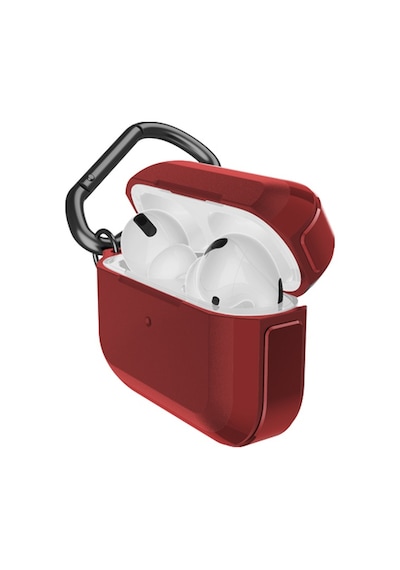 Apple Uyumlu AirPods Pro Raptic Trek Serisi Askı Aparatlı Kulaklık Kılıfı Kırmızı