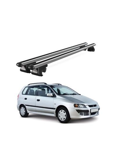 Venüs Mitsubishi Space Star 2002-2005 Uyumlu Gri Ara Atkı Port Bagaj Tavan Barı