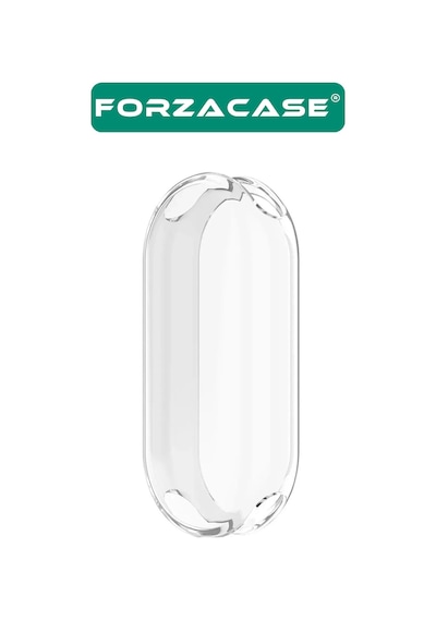 Forzacase Xiaomi Mi Band 9 İle Uyumlu Önü Kapalı Ekran Korumalı Silikon Kılıf - Fc010 Şeffaf