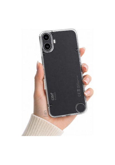 Nothing Phone Nothing Cmf Phone 1 İle Uyumlu Kılıf Şeffaf Kamera Korumalı Esnek Silikon Telefon Kılıfı Kapak