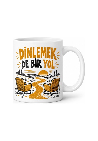 Rehberlik Odası Tasarımlı Porselen Kupa - Model 882