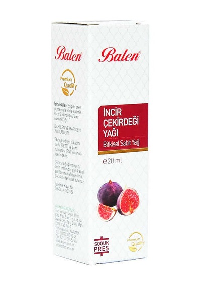 İncir Çekirdeği Yağı Soğuk Pres 20 Ml Cam Şişe Diğer