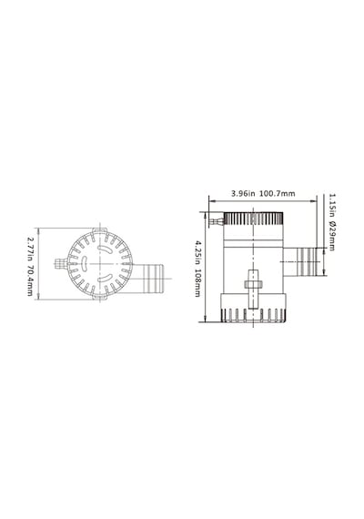 Sealux Marine  Sintine Pompa 1100gph 12V