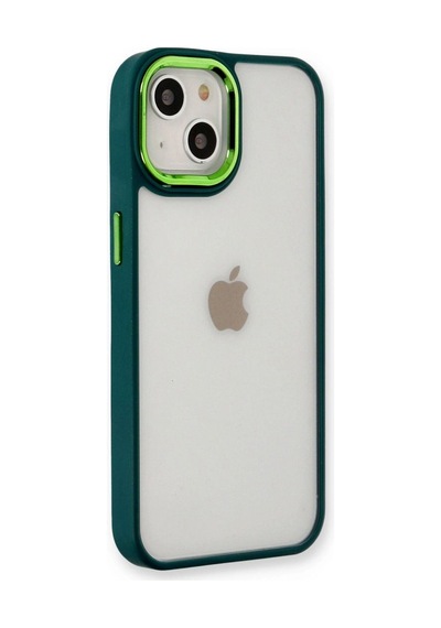 Apple İphone 14 Plus Kılıf Dora Kapak - Haki Yeşil Çok Renkli