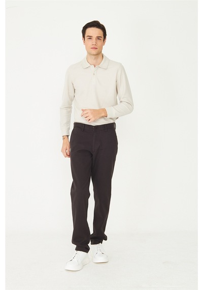 Kahverengi Modern Klasik Kesim Pantolon Kahve Kahverengi Modern Klasik Kesim Pantolon Kahve