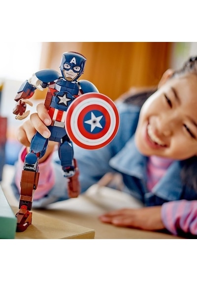 LEGO® 76258 Super Heroes Kaptan Amerika Yapım Figürü 310 Parça