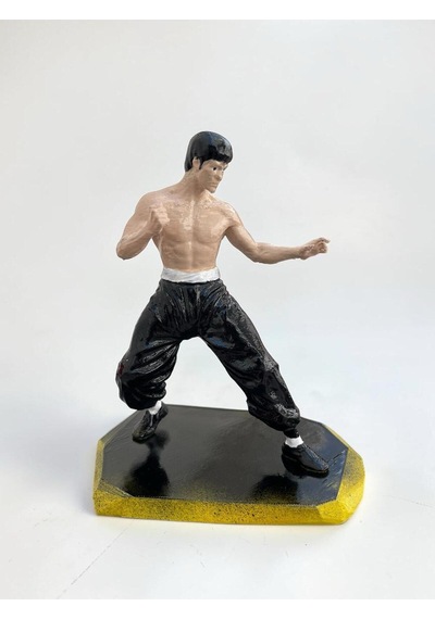 Bruce Lee Dövüş Sanatları İkonik Guard Pozu Mini Heykelcik 15 Cm Koleksiyonluk
