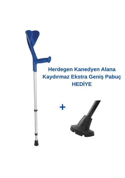 Fransız Herdegen Evolution & Fun Koltuk Değneği / Kanedyen 1 Adet Mavi