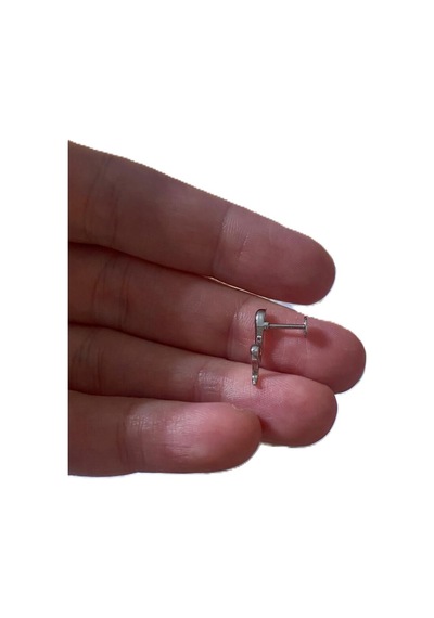 Yılan Figürgü Kıkırdak Tragus Helix Pearsıng Küpe 316l Kararmaz Çelik Gümüş
