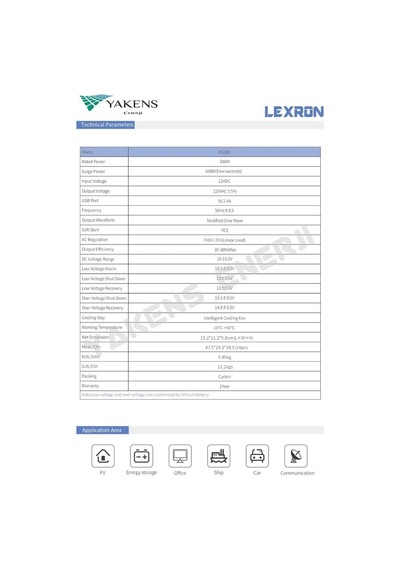 Lexron 300 Watt 12v Modifiye Sinüs İnverter