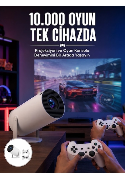 Bay Projeksiyon Cihazı Video Oyun Konsolu 8 Gb Hafıza Lcd Ekran Kumandalı Yeni Nesil Najmaddin 25162393