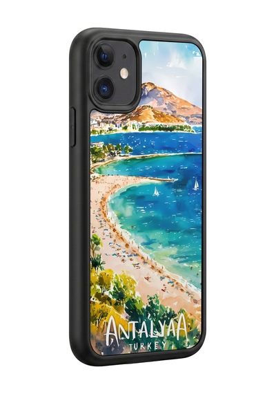 İphone 11 Uyumlu Antalya Desenli Kamera Korumalı Darbelere Dayanıklı Kılıf 680-antalya-iphone11