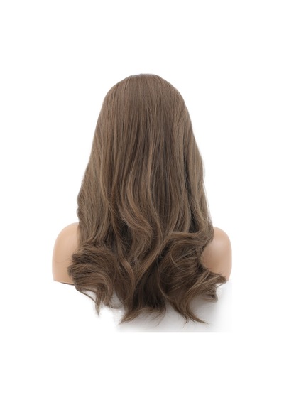Hafif Daalı Orta Boy Perçemli Fiber Sen Peruk / Küllü Açık Kumral 2466863
