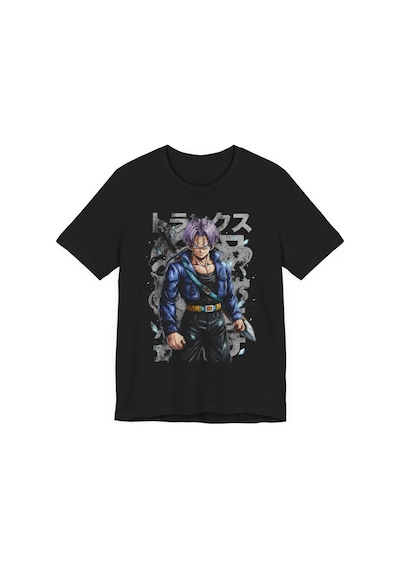 Ustaprint3d Trunks Anime Tişört Dragon Ball Z Tasarım %100 Pamuk Dtf Baskılı Oversize Unisex T-shirt Siyah Ustaprint3d Trunks Anime Tişört Dragon Ball Z Tasarım %100 Pamuk Dtf Baskılı Oversize Unisex T-shirt Siyah