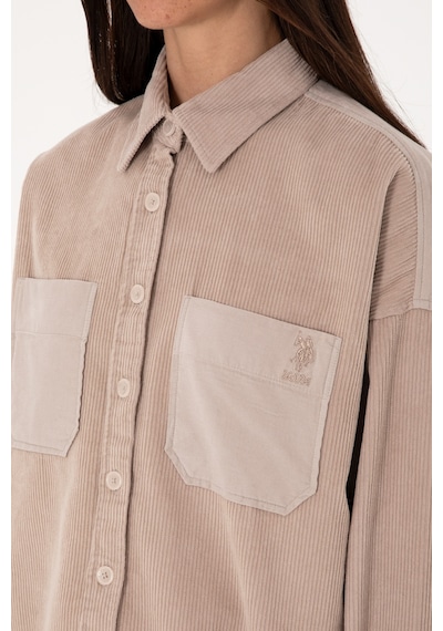 U.S. Polo Assn. Kadın Taş Uzun Kollu Tunik Gömlek 50290001-VR049