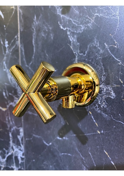 İsaoğlu Yapı Premium Parlak Gold Taharet Musluğu Gold Altın