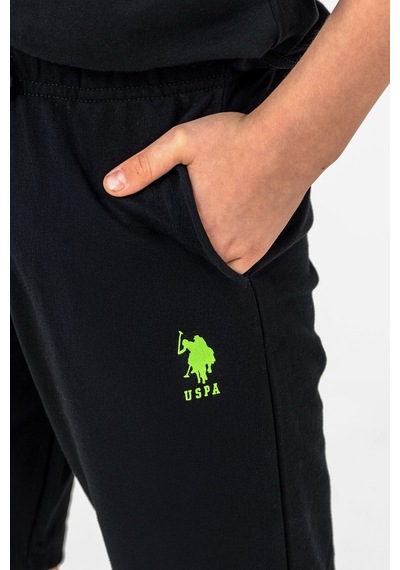 U.s. Polo Assn. Erkek Çocuk Siyah Bermuda Takım Us2431-c-v1 Siyah