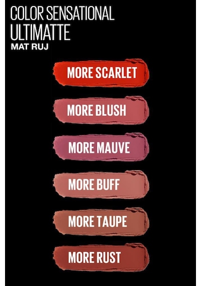 Maybelline New York Color Sensational Ultimatte Mat Ruj 599 More Mauve