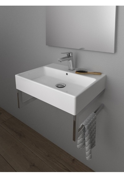 Creavit Next Tezgah Üzeri Kare Lavabo 50 50 Cm Beyaz Nx255-00cb00e-0000