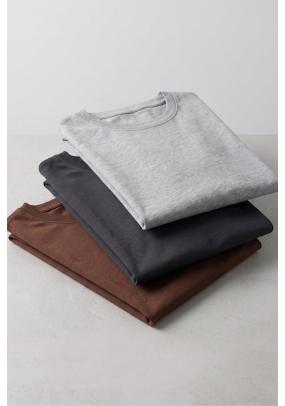 Kiagu Kız Erkek Çocuk Basic Tişört 3'lü Set Pamuklu Uzun Kollu Çocuk Tişört 2-13 Yaş T-shirt 3'lu Set5 Kiagu Kız Erkek Çocuk Basic Tişört 3'lü Set Pamuklu Uzun Kollu Çocuk Tişört 2-13 Yaş T-shirt 3'lu Set5