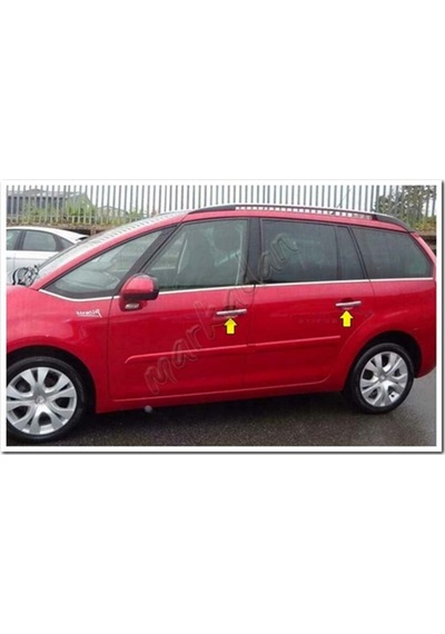 Citroen C4 Picasso Krom Kapı Kolu 2013 Sonrası 4 Kapı Paslanmaz Çelik