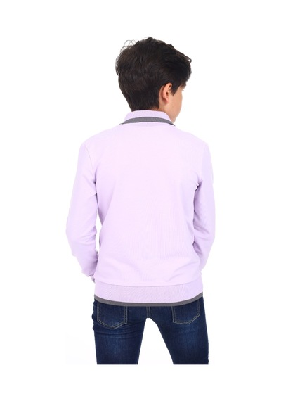 Toontoy Kids Toontoy Erkek Çocuk Baskılı Sweatshirt Lila