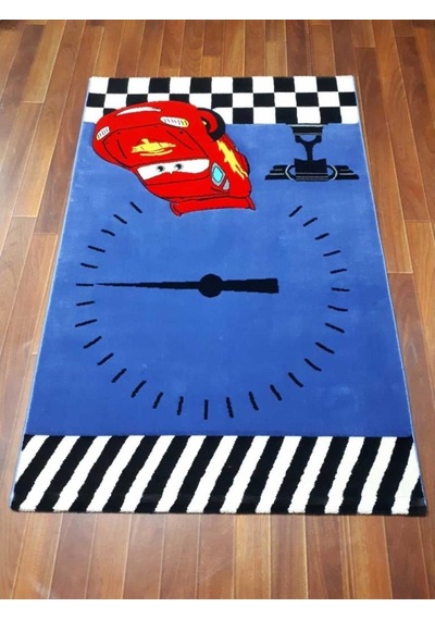 Disney Antialerjik Çocuk Halısı 523Mavi Araba 120X180 Cm