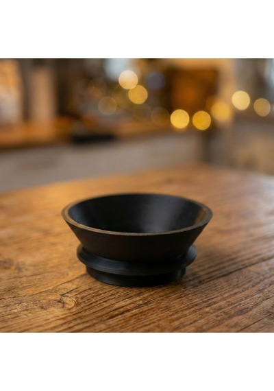 51mm Portafiltre Dozaj Halkası, Dozaj Hunisi, Kahve Dökme Önleyici Huni, Espresso Hazırlık Hunisi 2 Siyah