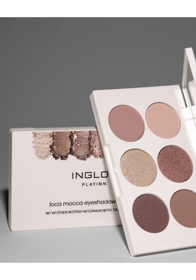 Inglot Playınn Loca Mocca 6 Lı Göz Farı Paleti Kahve & Bej Tonları, Mat Ve Işıltılı Bitiş Çok Renkli