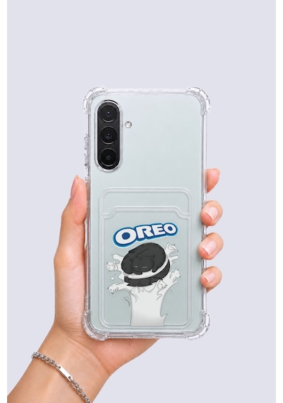 Samsung Galaxy Uyumlu A26 Kartlıklı Oreo Desenli Kılıf