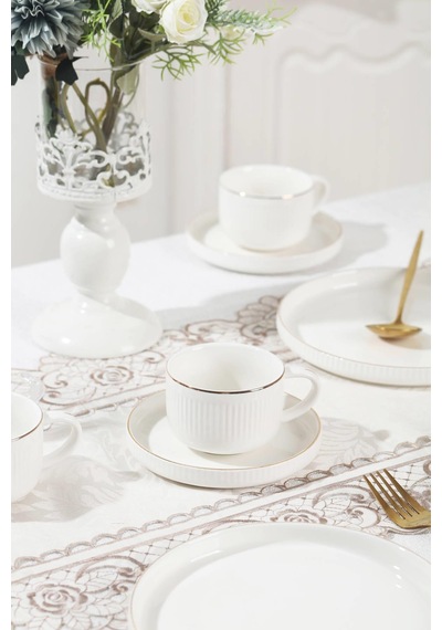 Acar Sierra 6 Kişilik 20 Parça Brunch Seti - Gold