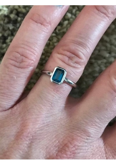 Luiziyanna London Bulue Topaz Yüzük Ak1514