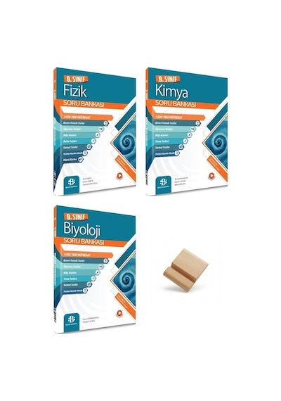 9. Sınıf Fizik Kimya Ve Biyoloji Bilgi Sarmal Soru Bankası + Telefon Standı