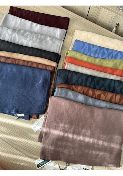 Noura Scarf Miora Şal Füme Çok Renkli