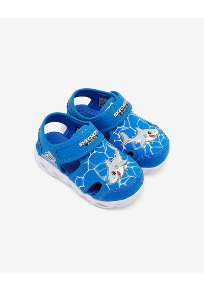 Skechers Hypno-splash Küçük Erkek Çocuk Mavi Işıklı Sandalet 400612n Blu Mavi