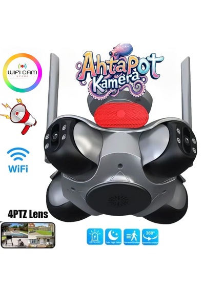4 Kameralı Ahtapot Wifi Ptz Kamera