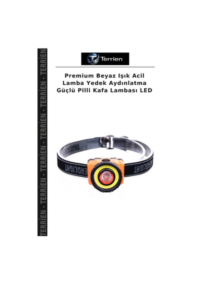 Premium Beyaz Işık Acil Lamba Yedek Aydınlatma Güçlü Pilli Kafa Lambası Led