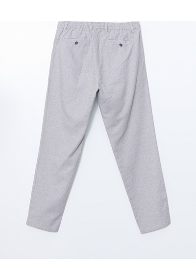 Lcw Vision Gri Slim Fit Keten Karışımlı Erkek Pantolon