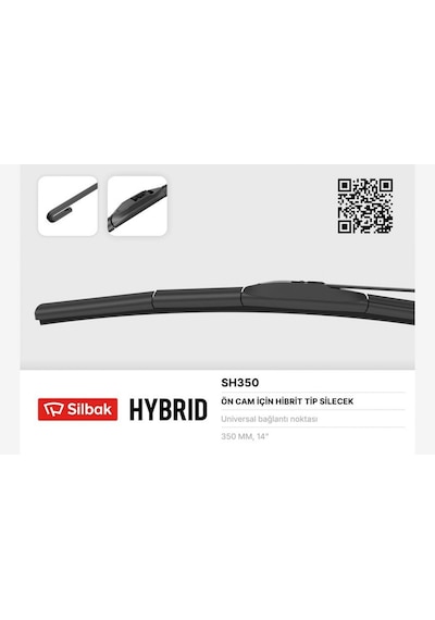 Silecek - 5 - Süpürgesi Hybrıd Tip 350mm - Kmrsfres - Universal