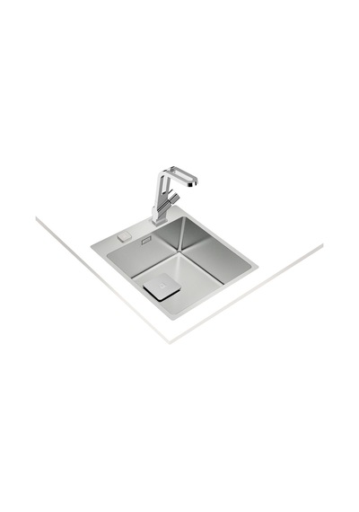Teka Forlinea Rs15 2B 40.40 (Auto) Tek Hazneli Tezgahüstü/Tezgahasıfır (Flush) Paslanmaz Çelik Eviye - 115000019