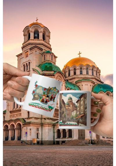 Bulgaristan Kupa Bardak 2 Adet Seyahat Hatıra Bulgaria Mug