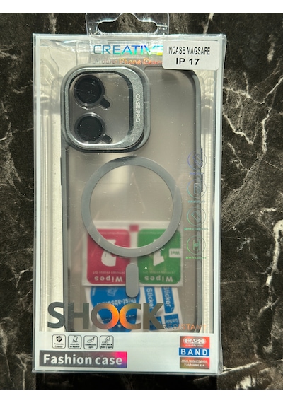 Apple Uyumlu iPhone 17 Kılıfı, Kaliteli Kamera Lens Koruyucu Dahil, Magsafe  Darbe Dayanaklı, 3 Renk Gri