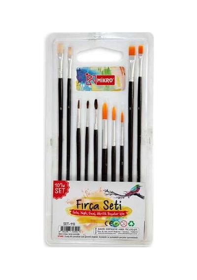 Mf-set-110 10 Lu Fırça Seti
