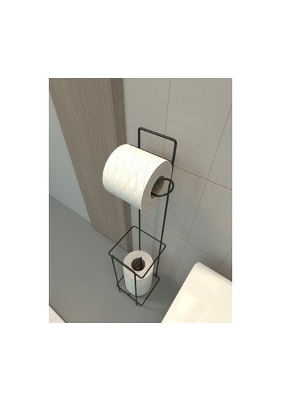Metal Tuvalet Kağıdı Standı, Yedekli Ve Kullanışlı Tasarım 16.5 x 12.2 x 11.2 CM