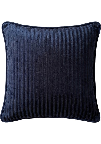 "oscar" Kadife Dokulu Kırlent Kılıfları - 45x45 Lacivert