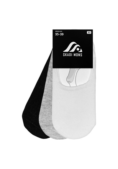 Skadi Mons Invisible 3 Pack Unisex Çorap 1605030223-901 Beyaz