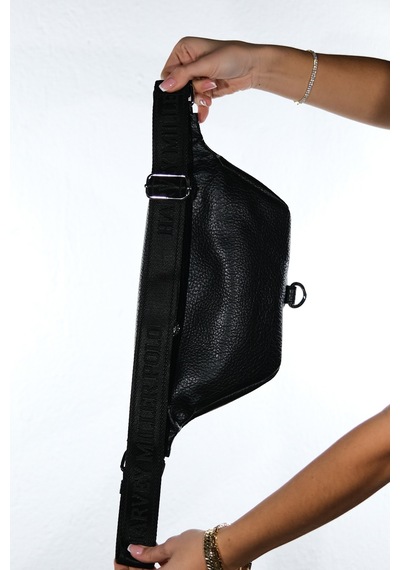 Luvishoes Cuir Siyah Floter Kadın Bel Çantası Siyah