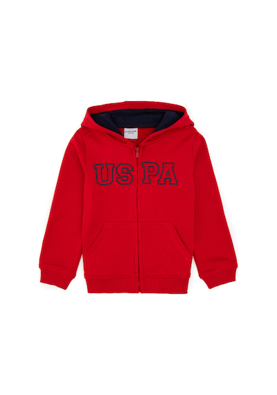 U.s. Polo Assn. Erkek Çocuk Kırmızı Hırka Örme 50313844-vr171 Basıc Kırmızı
