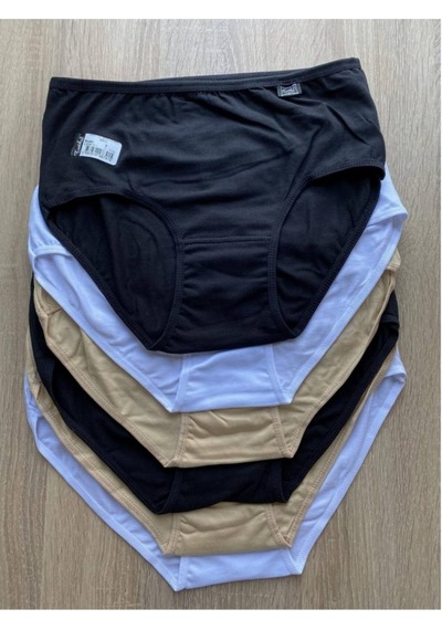 Kadın Karışık Renkli 6'li Paket Likralı Bato Külot Yeni Sezon 001